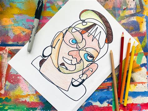 Blind Drawing .